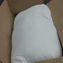 OKBA Throw Pillows Insert Set of 2, with 100% Cotton Cover, Bed and Couch - Indoor Hotel Decorative Pillows, 26x26 in White Pillows Inserts