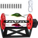 Red Rotating Fishing Lure Drying System with USB Charging, Fishing Lure Epoxy Resin Rotating Drying Stand, Even Coat for Fih Lure After Painting