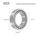 uxcell 2pcs LM104949/LM104911 Tapered Roller Bearing Cone and Cup, 2" Bore x 3.25" OD x 0.91" Thick, Chrome Steel Taper Bearing Set, ABEC-3