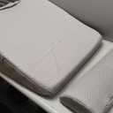 Bedluxe 3Pcs Orthopedic Bed Wedge Pillow Set, Foam Wedge Pillow Post Surgery for Back, Leg and Knee Support, Adjustable 9&12 Inch Folding Triangle Pillow for Sleeping, Acid Reflux, Snoring, Grey