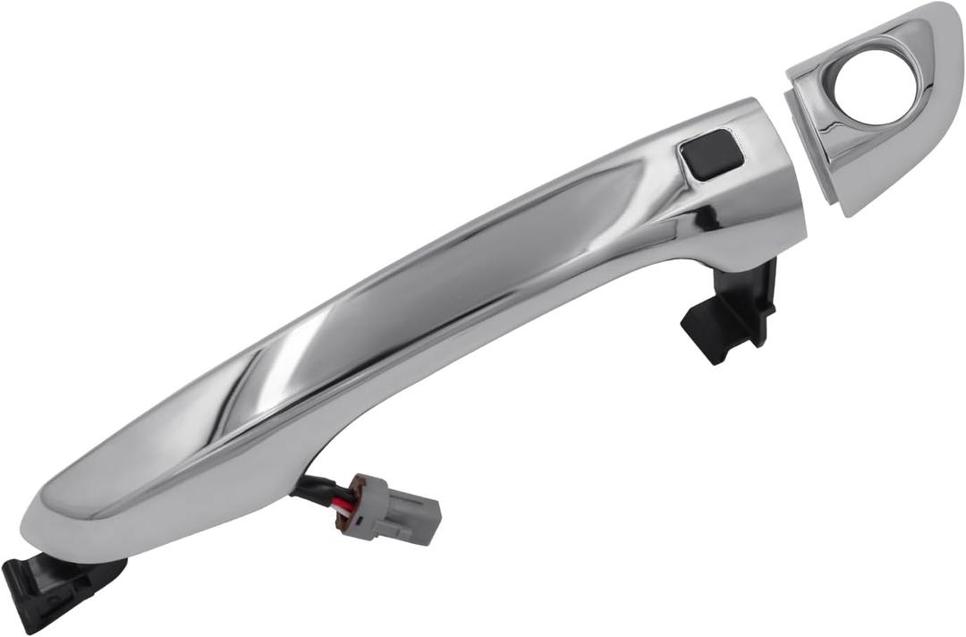 JDMON Exterior Chrome Door Handle Replacement for Hyundai Elantra 2017 2018 2019 2020 Replacement for 82651-F2210 82652-F2020 Front Left Driver Side Outer Outside Handle w/Smart Entry