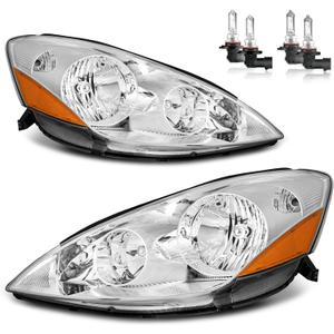Headlights W/Bulbs for 2006-2010 Toyota Sienna Minivan (All Trims: CE, LE, XLE) & Cargo Van