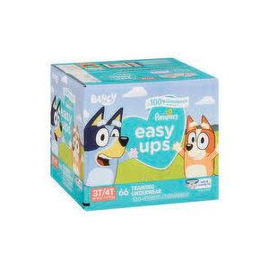 Pampers Training Pants Easy Ups Boys & Girls Bluey Size 3T4T, 66 Count, Children's Potty Underwear 