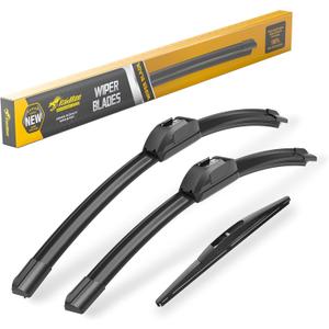 Raidbee 26"+18" Windshield Wiper Blades with 10" Rear Wiper Blade Replacement Set for Honda HRV HR-V 2016 2017 2018 2019 2020 2021 2022  Genuine OEM Quality (Set of 3)