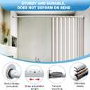 White Tension Curtian rod no drill, 42 to 115 inch Adjustable Heavy Duty black shower curtain rod for Windows bathroom Closet