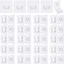 Double Sided Adhesive Wall Hooks,24 Pack Self Adhesive Hooks,Suitable for Hanging and Organizing (Transparent)