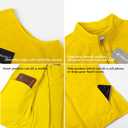Fuinloth Women's Fleece Vest, Polar Soft Sleeveless Classic Fit with Zip up Pockets (Yellow, XXL)