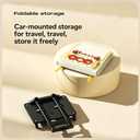 Pet Carrier Trolley Box with Wheels, Travel Trolley Pets Bag Breathable Cats Backpack with Removable Rolling Wheels for Cats and Small Dogs (Beige)