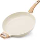 SENSARTE Ceramic Nonstick Frying Pan Skillet 12.5Inch Non Stick Pan with Ergonomic Handle, Non-toxic Healthy Large Cooking Chef's Pan, Free of Intentionally Added PFOA/PFAS/PTFE, Induction Compatible