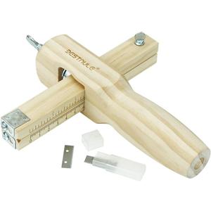 BESTNULE Leather Tools, Leather Strip and Strap Cutter, Leather Cutting Tool, Leather Cutter Adjustable with 3 Blades