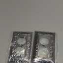 TREEWELL 4-Pack Duplex Outlet Cover Plate, Paisley Pattern Antique Silver Metal Wall Plates for Electrical Outlets, 1 Gang Receptacle Cover, Pearls Decorative Switch Plates and Outlet Covers