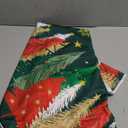 Horaldaily Christmas Tablecloth 7070 Inch Round, Christmas Trees Green Washable Table Cover for Party Picnic Dinner Decor