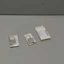 Quelay Mini Measuring Tape Metal Keychain Tape Measure up to 47.24 Inches Small Retractable Measure Keychain(2 Pcs,Silver)