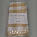 PurpleEssences Buffalo Plaid Cloth Napkins - Mitered Corners - Spring Easter Summer - Gingham Check Dinner Napkin - Set of 12-100% Cotton - 18x18 Inch - Reusable Washable - Beige and White