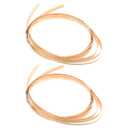 KALLORY 2pcs Rattan Basket Weaving Material Wicker Repair Kit Wide Strips Flat Coil Home Reeds Hand Decor Furniture DIY Reeds Supplies Mayo