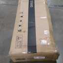 Garvee 70" Black TV Stand for Living Room  Modern Wooden TV Console Table with Storage Cabinet, Fits TVs up to 75", Compatible with 36" Electric Fireplace (Fireplace Not Included)