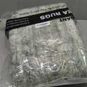 Soalmost Abstract Rug 5x7 Machine Washable Area Indoor Green Low Pile Non-Slip Foldable Thin Accent Rugs for Bedroom Living Room Dining Room