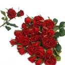 12PCS Red Fake Roses Artificial Flowers
Fake Artificial Roses Silk Flowers with Stems for Home Wedding Hotel Office Centerpiece Decor