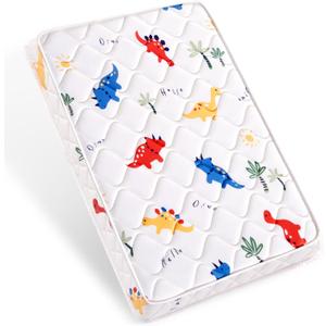 Pack and Play Mattress 38" x 26" x 1.5", Firm Support and Comfort Foam, Soft Playard Mattress for Babies and Toddlers, Baby Essentials Items (Dinosaur)