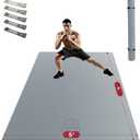 HAPBEAR Extra Large Exercise Mat Large Size, Non-Slip, Ultra Durable, Thick Workout Mats for Home Gym Flooring Cardio, Yoga Mats for Fitness, High-Density Exercise Mat, Shoes-Friendly
