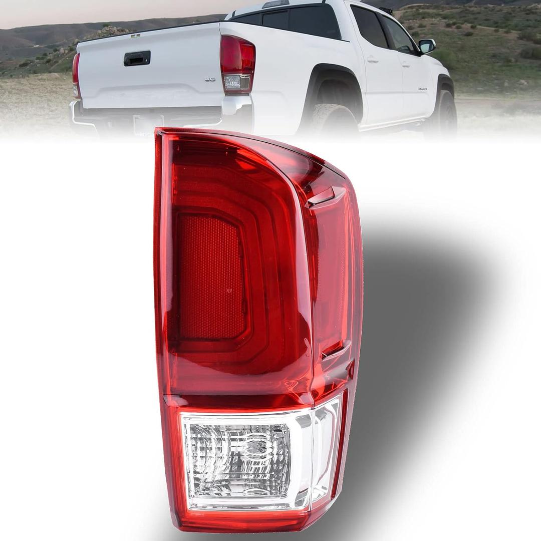 Tail Light Rear Lamp Compatible With 2016-2023 Toyota Tacoma Right Passenger Side Taillight Brake Signal Assembly with Bulb # 81550-04170