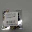 Straw Covers for Stanley Cup Accessories: Black Decorations for Stanley 30 oz & 40 oz Tumbler with Handle, Bling Letter Charms and Flower Silicone Straw Cap Topper, Trendy Stuff for Teen Girls & Women