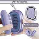 GEVO Upgraded Ear Cushions Replacement Earpads for 2024 New Apple AirPods Max Headphones, Mesh Fabric Ear Pads Cover with Memory Foam and Magnet for AirPods Max Fresh Color (Purple)