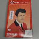 fun shack 50's Men's Black Wig with Sideburns, 1950s Costume Wig for Men, Retro Black Wig for Boys, One Size