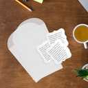 24 Sets of Square Planting Guide with Glassine Envelopes  Perfect for Seed Paper Products, Wedding Favors, and Gift Sets (Square Shape)