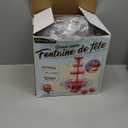 Nostalgia LPF230 3-Tier Lighted Party Fountain, Holds 1.5 Gallons, LED Lighted Base, Includes 8 Reusable Cups