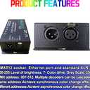 DC 5V-24V 6 Channel DMX512 Decoder LED Controller, for RGBRGB RGBW RGBWW RGBWWW LED Strip Light, 4-Digit Display