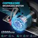 6 Inch Cordless Mini Circular Saw for Makita 18V Battery(Not Inclued), 12000RPM 2"(90) Cutting Depth, Brushless Compact Tile Saw for Wood, Tile, Metal, Plastic, for 5-1/2, 5-3/8 Inch Blade