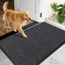 Front Door Mat, 72" x 36" Heavy Duty Indoor Outdoor Doormat, Non-Slip Welcome Mats for Entryway, Rubber Backing Low Profile Commercial Door Mats