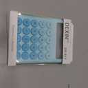 Cute Blue Desk Calculator - 12 Digit Large LCD Display, Big Button, Aesthetic Mechanical Calculator for Office & School