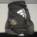 adidas Unisex Defender 4.0 Gym Duffel Bag for Men and Women, Black/White, Large (110L)