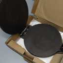 Uno Casa Cast Iron Tortilla Press 10 Inch - Tortilla Maker Press, Pre-Seasoned Roti Maker with 100 Pcs Parchment Paper - Heavy Duty Quesadilla Maker for Homemade Flatbreads, Rotis, Empanadas