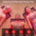 FliKEZE 2-in-1 Acupressure Mat with Red Light Therapy for Body Home Use