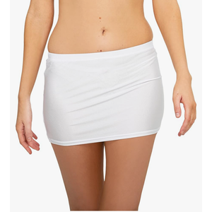 Pin Up Doll Bodycon Mini Skirt for Women - Stretchy Tube Skirt with Flattering Fit - Micro Mini Low Rise Skirts - Sexy Skirts Size M