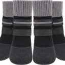 KOOLTAIL Anti Slip Winter Dog Socks to Prevent Licking Paws, Waterproof Snow Rain Long Dog Boots&Paw Protector, Warm Grippy Booties Reflective Double Straps for Hardwood Floor, Small Medium Large Dogs