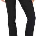 Rekucci Women's Ease Into Comfort Stretchy Straight Leg Office Pant with Tummy Control (10, Black)