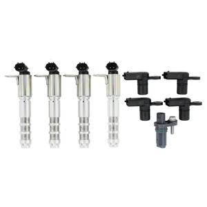 MOTOKU Intake Exhaust Engine Variable Valve Timing (VVT) Solenoid and Camshaft Position Actuator Crankshaft Sensor for Chevy Camaro Impala Equinox Malibu Traverse for GMC Acadia Terrain CTS SRX XTS