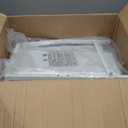 Furnulem Tall 4 Drawers Dresser, Vertical Storage Tower for Bedroom, Hallway, Entryway, Nursery, Closet Organizer, Nightstand Bedside Table Furniture, Sturdy Steel Frame, Wood Top, White