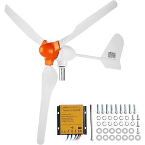 VEVOR 800W Wind Turbine Generator Kit, 12V 3-Blade Power Generator With MPPT Controller, Adjustable Windward Direction & 2.5m/s Start Speed, for Home, Farm, RVs, Boats