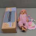 BABESIDE Baby Doll Girl - 12-Inch Realistic Baby Dolls with Magic Feeding Bottle Real Life Vinyl Toy Gift for 3 4 5 6 Years Toddlers, Ideal for Birthday, Pretend Play, Christmas