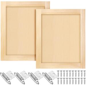 Cinnvoice 2 Pcs 19.5'' W x 23'' H Unfinished Pine Kitchen Cabinet Door