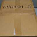 Jinchan Zenith Round Rug 7ft Area Rug Soft 7'Round Vintage Floral Rug Non-Slip Low-Pile Machine Washable Carpet for Bedroom Dining Room Living Room Office Foyer Farmhouse Green