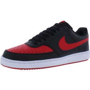 Nike Men's Low-Top Sneakers, 8.5 US (9, Black Red University)