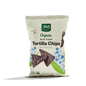 365 by Whole Foods Market, Organic Blue Corn Tortilla Chips, 12 Ounce (EXP 10/27/26)
