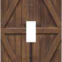 Faux Wooden Printed Farmhouse Rustic Light Switch Cover Plates Decorative Single Toggle Wall Plate, 1 Gang Lightswitch Cover