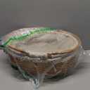 Large Wicker Picnic Basket with Handles, Handle Sturdy Woven Body with Removable and Washable Lining, Outdoor Camping, Gift Packing, Garden Picking, Storage White Flower